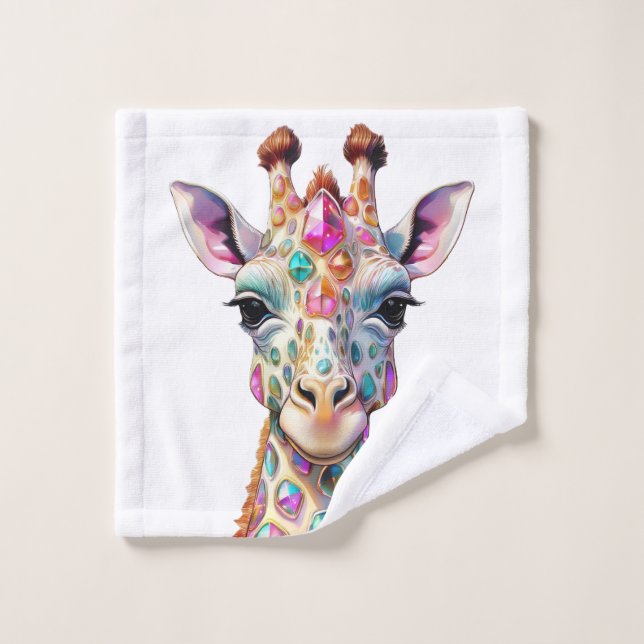 Opal the Giraffe  Bath Towel Set (Wash Cloth)