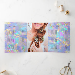 Opal Tri-Fold Brochure Invitation