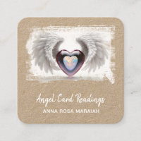 *~* Opal Two Heart QR Angel Wings AP78 Kraft