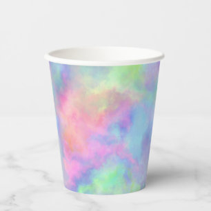 opal watercolor splash : paper cups