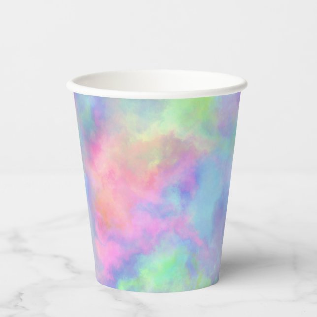 opal watercolor splash : paper cups (Front)
