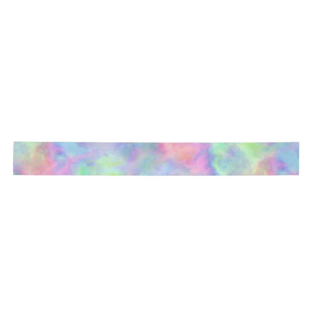 opal watercolor splash : satin ribbon (Front)