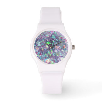 Opalescent Geode Crystal - Purple/Blue, Watch