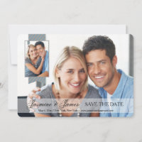 Opaque Banner Double Photo Save the Date