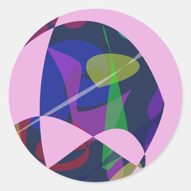 Opaque Classic Round Sticker (Front)