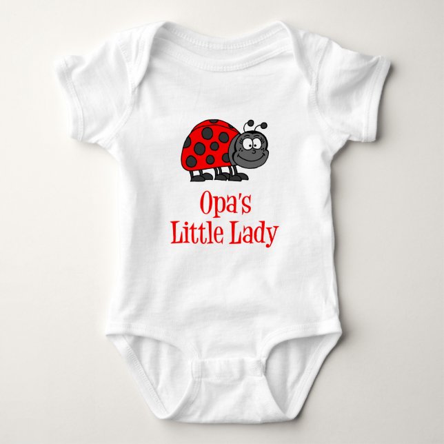 Opa's Little Lady Baby Bodysuit (Front)