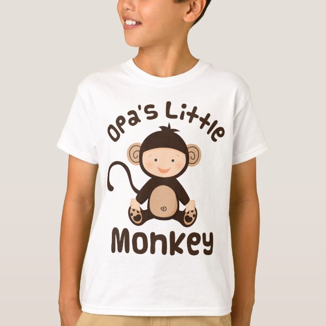Opas Little Monkey T-Shirt (Front)