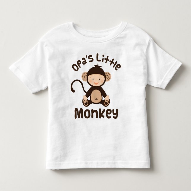 Opas Little Monkey Toddler T-Shirt (Front)