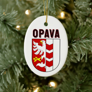 Opava coat of arms, Czech Republic Ceramic Ornament