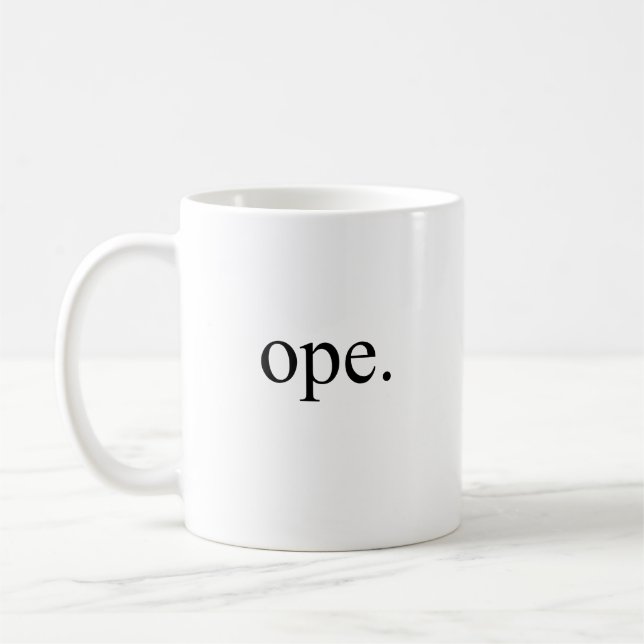 Ope Coffee Mug (Left)