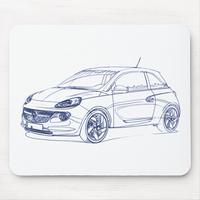 Opel Adam 2013 Mouse Pad (Front)