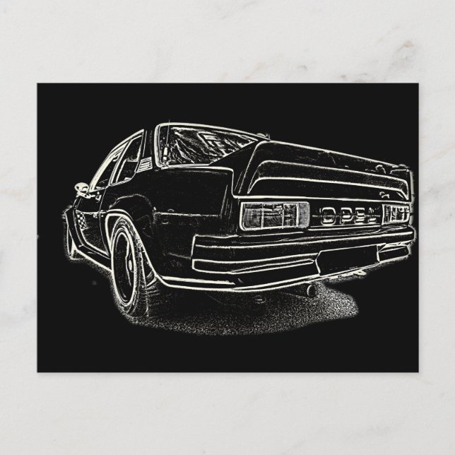 Opel Ascona i400 Postcard (Front)