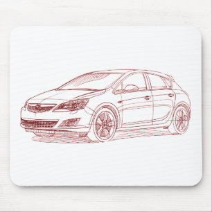 Opel Astra 2010 Mouse Pad