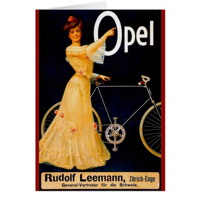 Opel Bicycles Vintage Advertisment (Front)