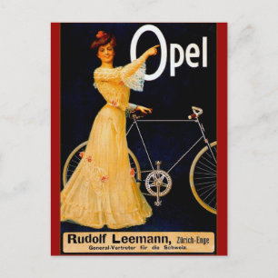 Opel Bicycles Vintage Advertisment Postcard