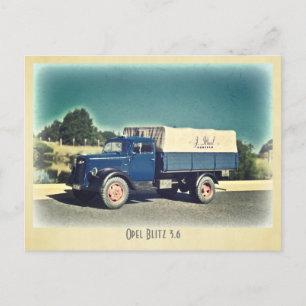 Opel Blitz Postcard