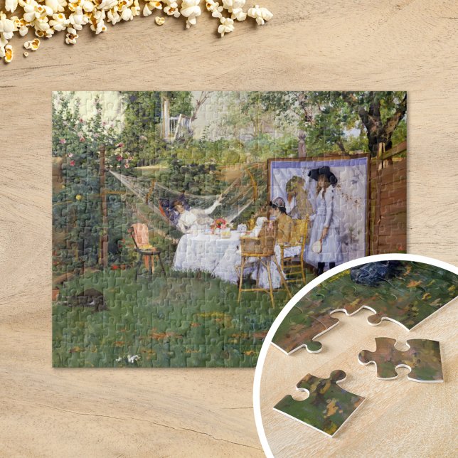 Open Air Breakfast | William Merritt Chase Jigsaw Puzzle (Creator Uploaded)