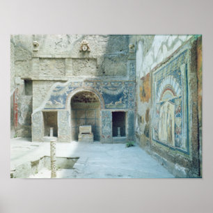 Open air triclinium of the House of Neptune Poster
