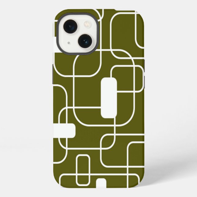 Open and Closed Rectangles – Camo iPhone Case (Back)