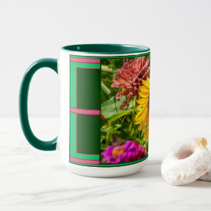 Open and Giving Nurture Sunflower Bloom Mug