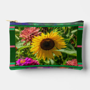 Open and Giving of Nurture - Sunflower Bloom Accessory Pouch