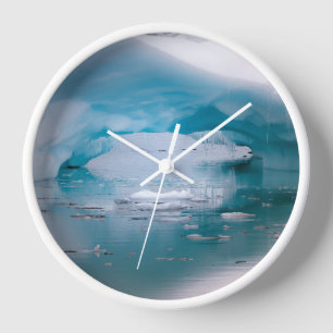 Open Arch Iceberg   Antarctica Clock