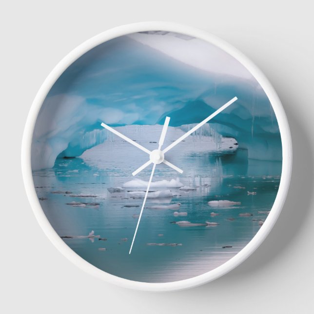 Open Arch Iceberg | Antarctica Clock (Front)
