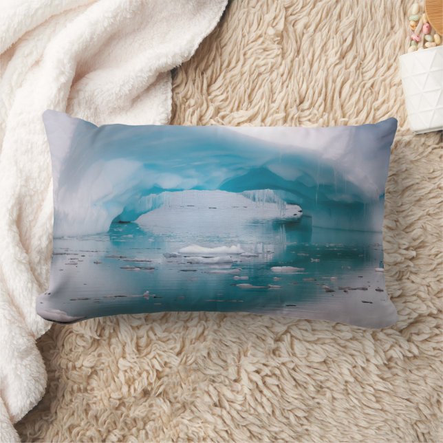Open Arch Iceberg | Antarctica Lumbar Cushion (Blanket)