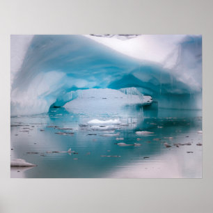 Open Arch Iceberg   Antarctica Poster