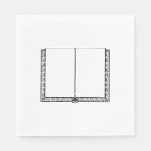 Open Book (Blank Pages) Napkin