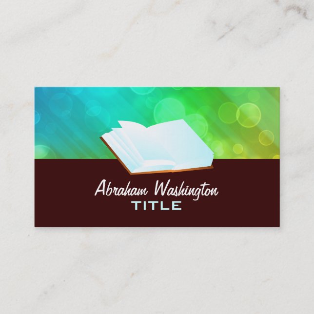 open book Business Cards (Front)