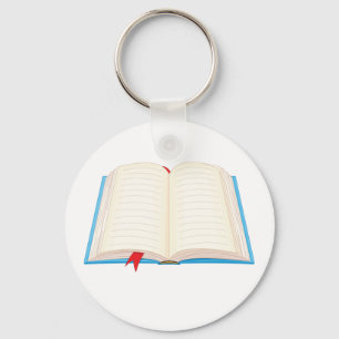 Open Book Key Ring