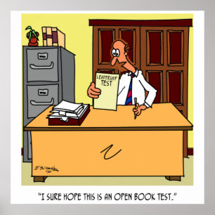 Open Book Leadership Test Poster
