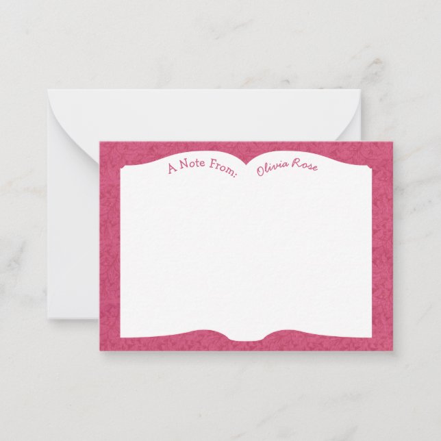 Open Book Literature Teacher Card (Front)