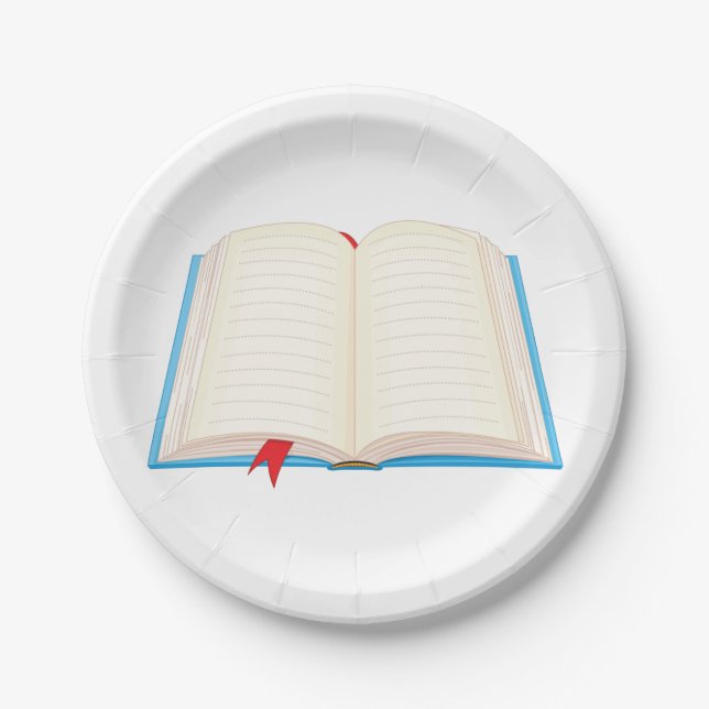 Open Book Paper Plate (Front)