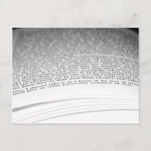 Open Book Postcard