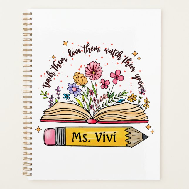 Open Book Teach Them Love Them Planner (Front)