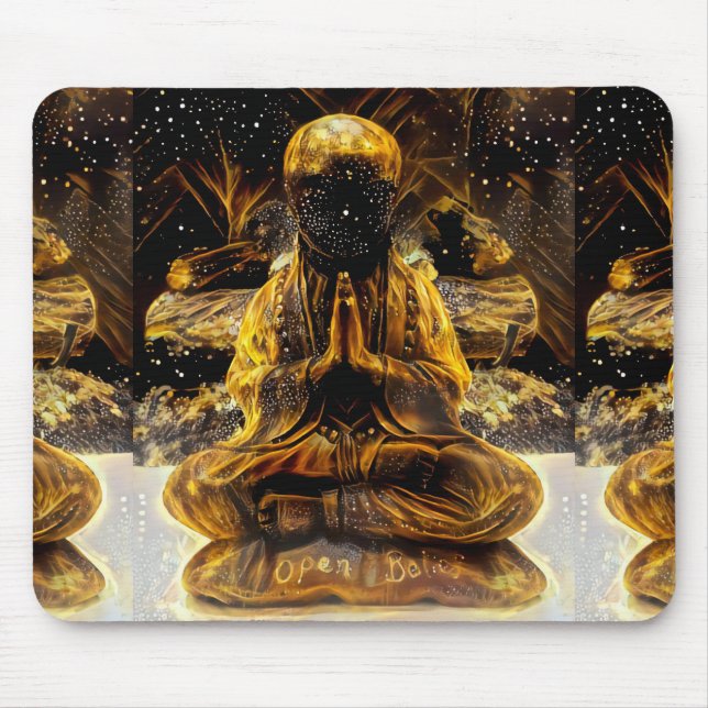 Open Buddha Mouse Pad (Front)