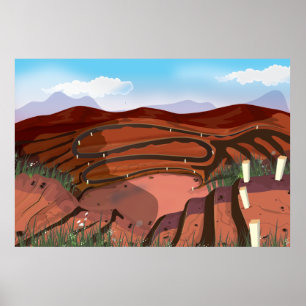 Open Cast Mine Poster