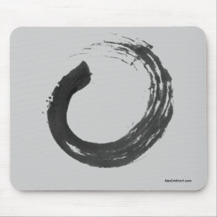 Open Circle Enso Zen Mousepad