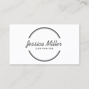 OPEN CIRCLE LOGO in BLACK & WHITE Business Card