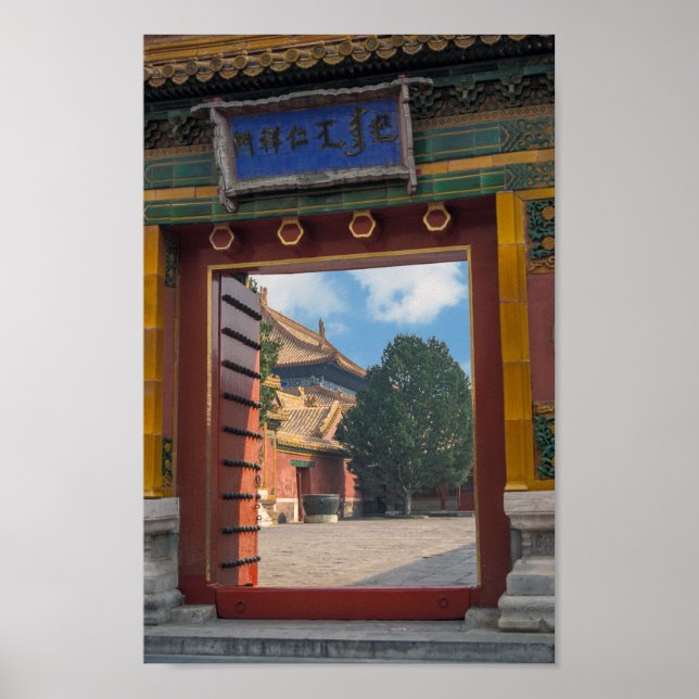 Open door at the forbidden city - Beijing, China Poster (Front)