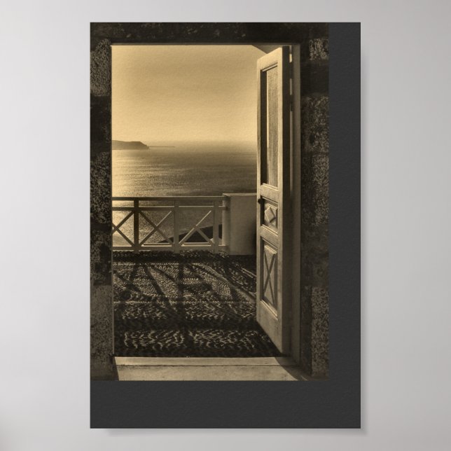 Open door Retro Poster (Front)