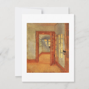 Open door sunny impressionist interior Anna Ancher