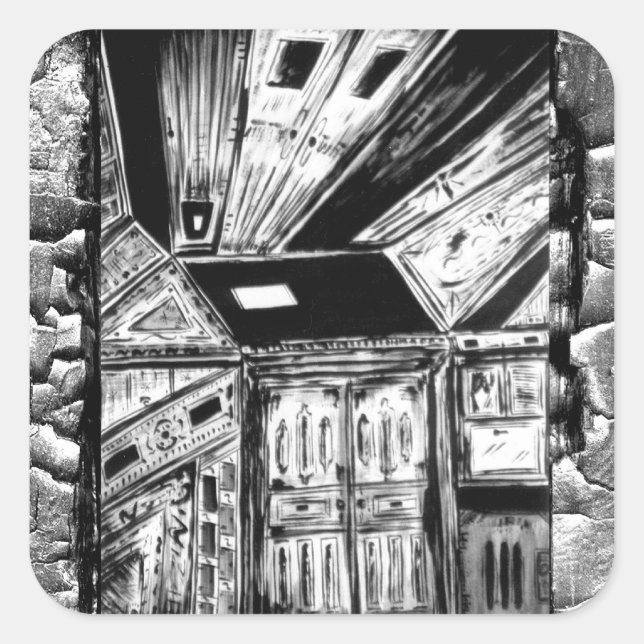 Open Doors Square Sticker (Front)