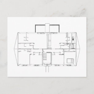 Open Floorplan Drawing: Postcard