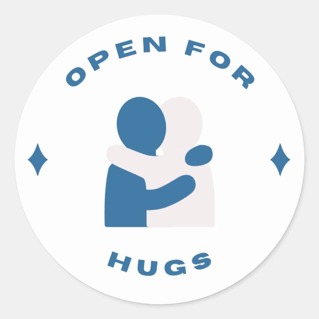 Open For Hugs stickers (Front)