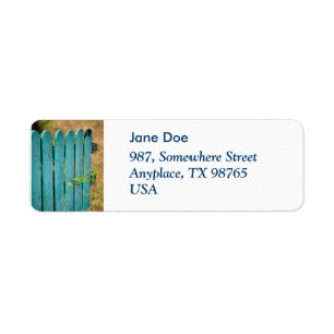 Open gate return address label