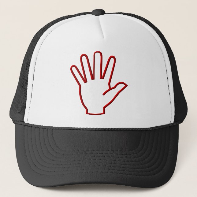 Open Hand/High Five/Wave Trucker Hat (Front)