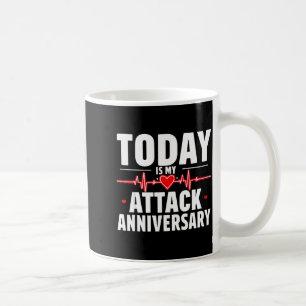 Open Heart Diseases Heart Attack Anniversary Surge Coffee Mug